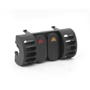 Jeep Wrangler AC Vent Switch Pod - Rugged Ridge - Includes 2 Rocker Switches - Black - `97-`06